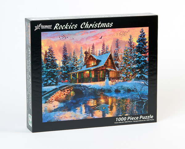 Vermont Christmas Company Jigsaw Puzzle, Rockies Christmas - 1000 Piece (VC1221)