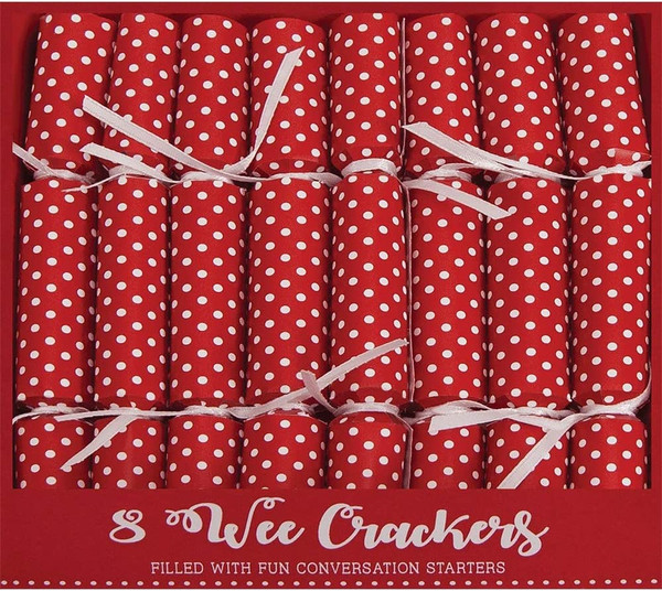 The Gift Wrap Company Polka Party Wee Crackers Entertaining & Décor, Red (11314)