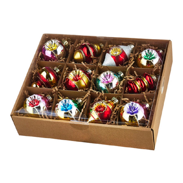 RAZ Imports 3.25" Box Of Bright Vintage Ornaments (4120894)