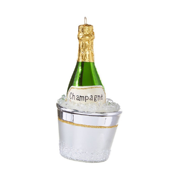 RAZ Imports 5.5" Ornament, Champagne Bucket