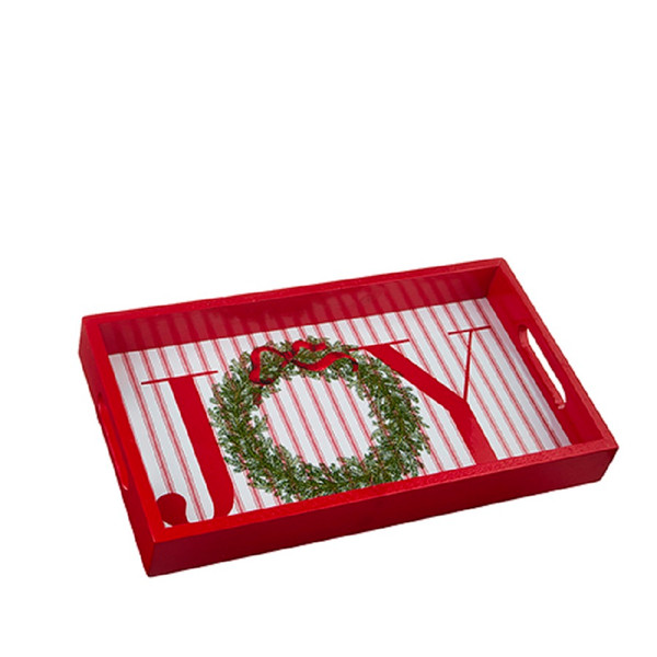 RAZ Imports 16.25" Joy Wreath Tray (4259074)