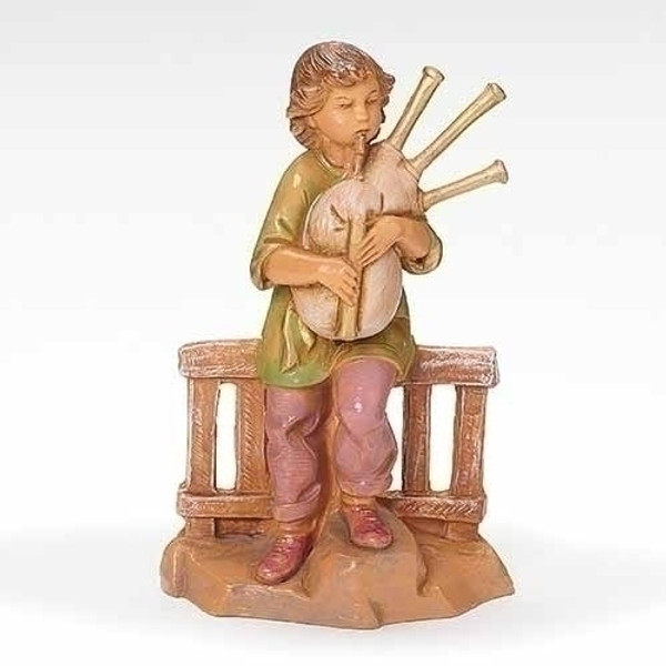 Roman Fontanini 5" Collection, Jonas the Boy Bagpiper (59813)