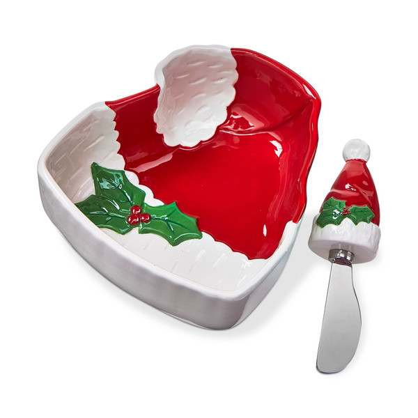 Tag Bowl & Spreader Set, Sculpted Hat (G15802)