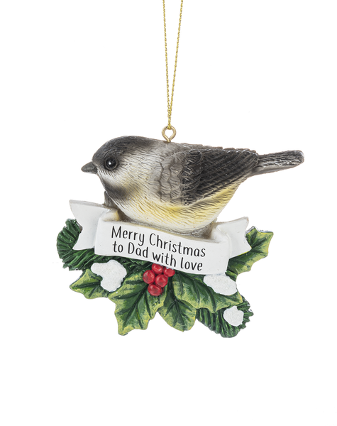 Ganz Ornament, Bird - Dad (EX36245)