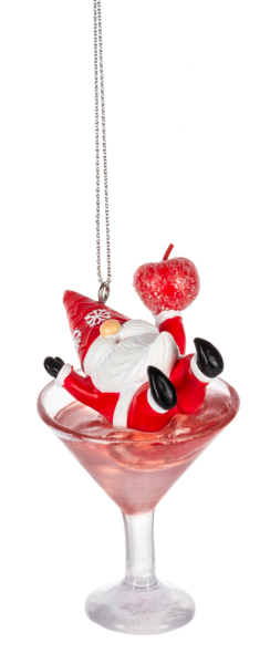 Midwest Ornament, Gnome Martini - Apple (MX181583A)