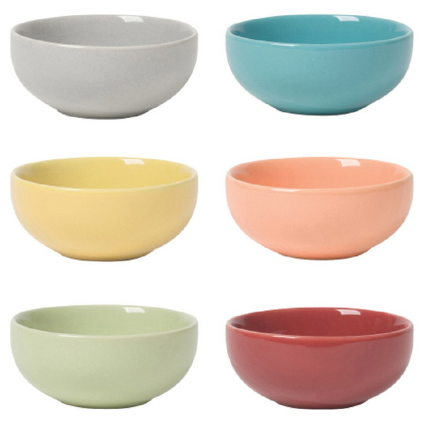 Now Designs Pinch Bowls, Canyon Stoneware - Set of 6 (L46001)