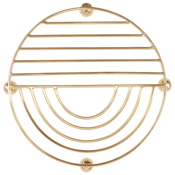 Now Designs Sunup Metal Trivet, Gold - 8" (5238002)