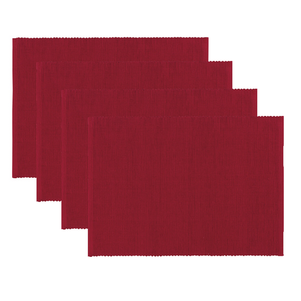 Now Designs Spectrum Placemat, Carmine Red - Set of 4 (901628)