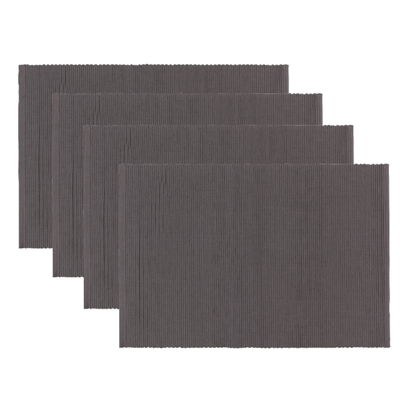 Now Designs Spectrum Placemat, Charcoal - Set of 4 (901630)