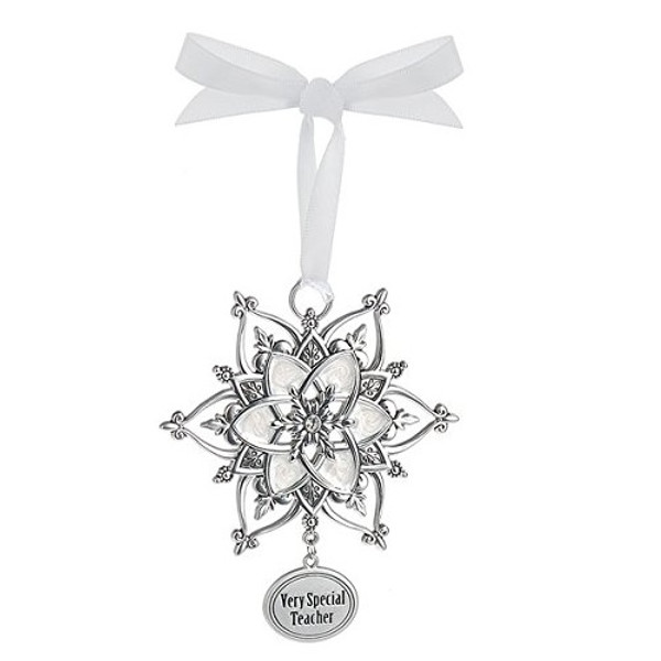 Ganz Sparkling Snowflake Ornament - Very Special Teacher (EX27678)