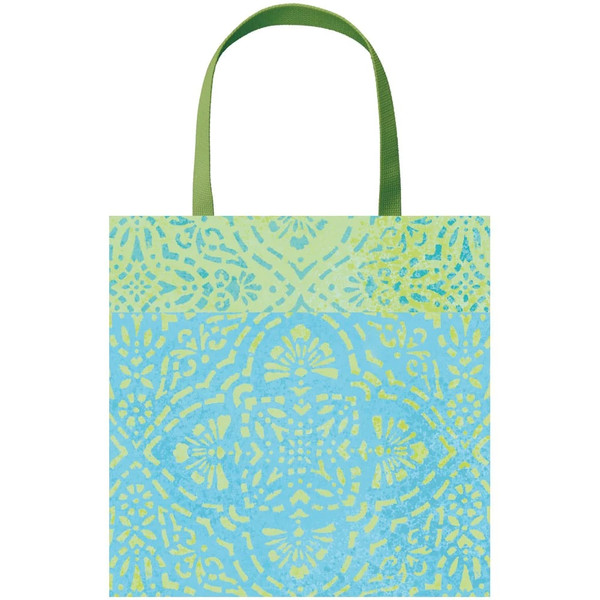 Caspari Gift Bag, Annika Turquoise - Small (10037B1.5)