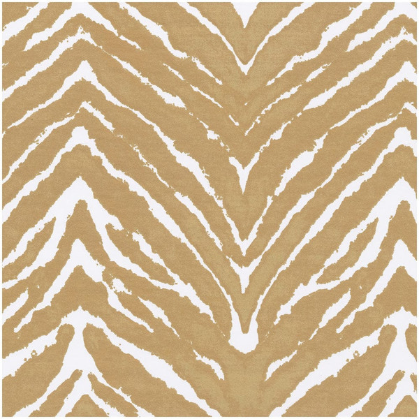 Caspari Gift Wrap Roll, Wild Kingdom in Gold & White - 8' (10052RC)