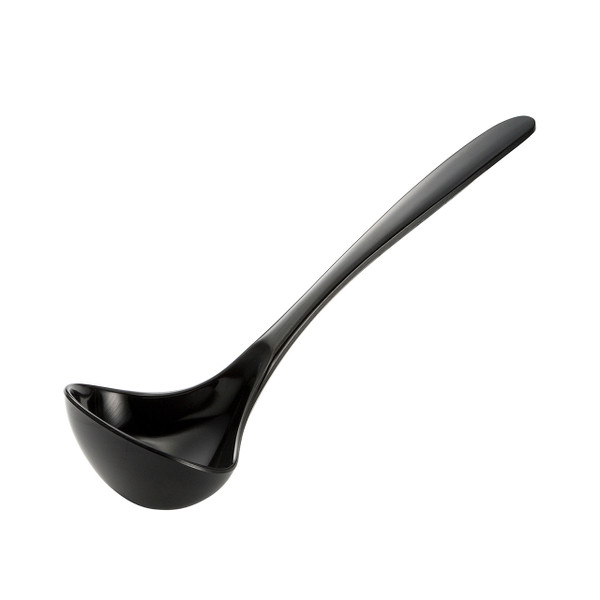 Gourmac 7.5" Melamine Mini Soup Ladle, Black (3565BK)