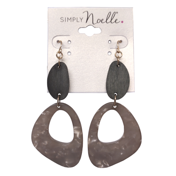 Ganz Earrings, Groovy - Steel (EAR9014-STEEL)