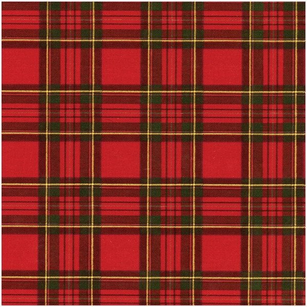 Caspari Foil Gift Wrapping Paper, Royal Plaid - 30" x 6' Roll (9575RCF)