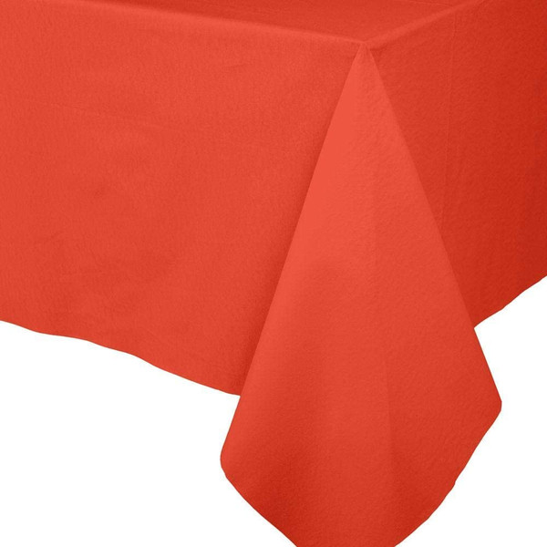 Caspari Paper Linen Solid Table Cover, Orange (105TCL)