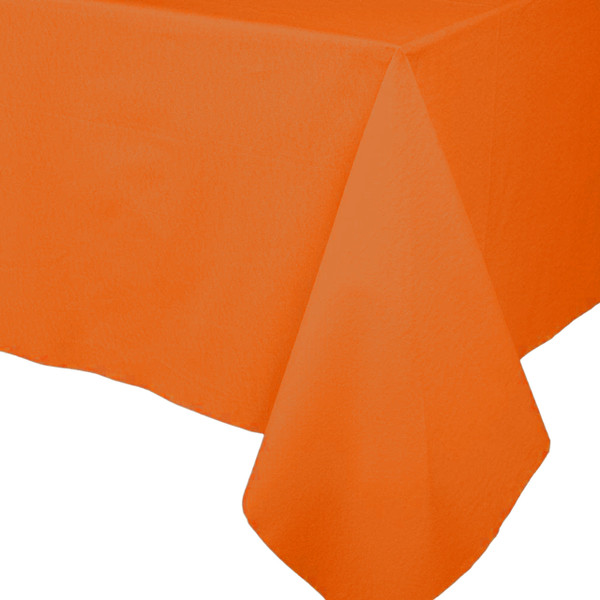 Caspari Paper Linen Solid Table Cover, Tangerine (114TCL)