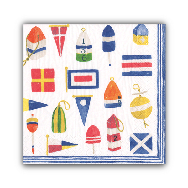 Caspari Paper Luncheon Napkins, Nantucket - 2 Packs (17400L)