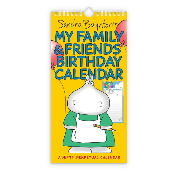 Simon & Schuster My Family & Friends Birthday Perpetual Calendar