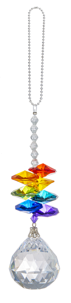 Ganz Ornament, Ball - Clear Rainbow String (ACRY-723B)
