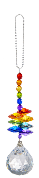 Ganz Ornament, Ball - Fat Rainbow String (ACRY-723C)