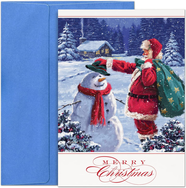 Masterpiece Studios Boxed Holiday Cards, Santa's Friend (952800)