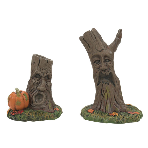 Department 56 Halloween Village, Scary Stumps - Set of 2 (6012295)