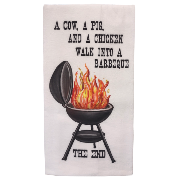 CJ Bella Dishtowel, Walk into a Barbeque (CJ3-029)