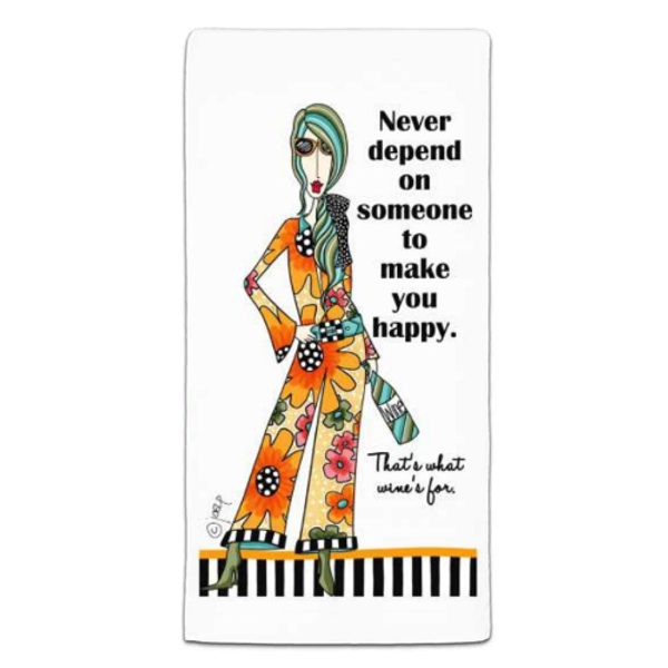 CJ Bella Dishtowel, Never Depend on Someone (DM3-206)