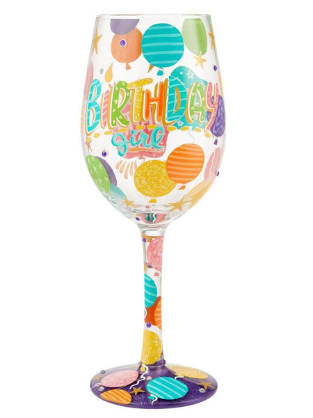 Enesco Lolita Wine Glass, Birthday Girl (6013092)