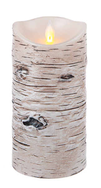 Ganz LED Wax Birch Pillar,  3x6" (ARG1347)