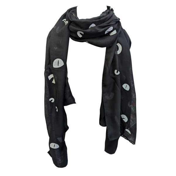 Ganz Glow in the Dark Scarf, Eyes (EH70300B)