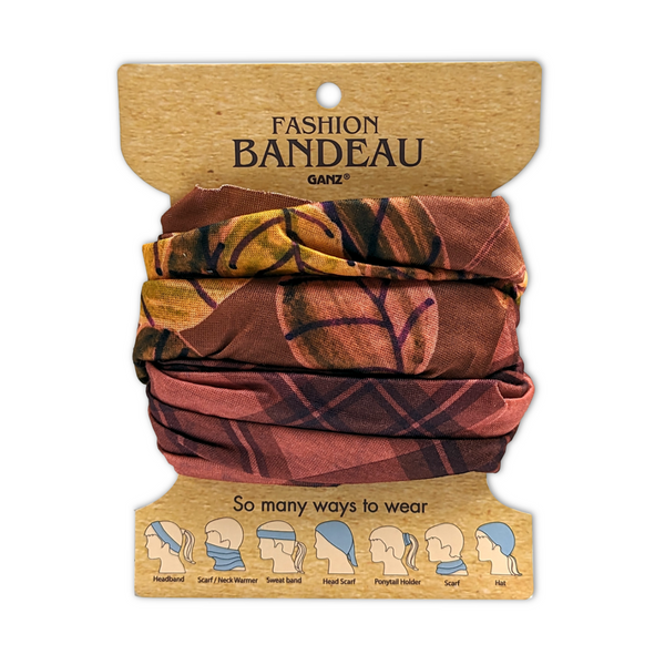 Ganz Fall Leaves Bandeau, Brown (ER66451A)