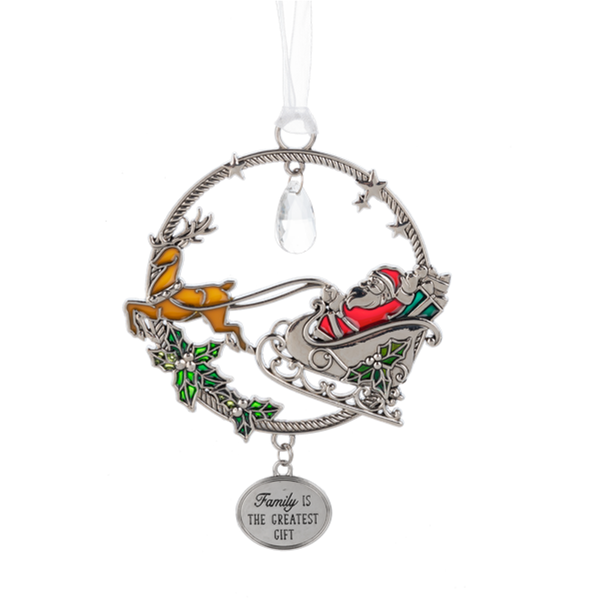 Ganz Wreath Ornament - Family Is The Greatest Gift (EX30755)