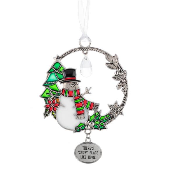 Ganz Wreath Ornament - There's "Snow" Place Like Home (EX30762)