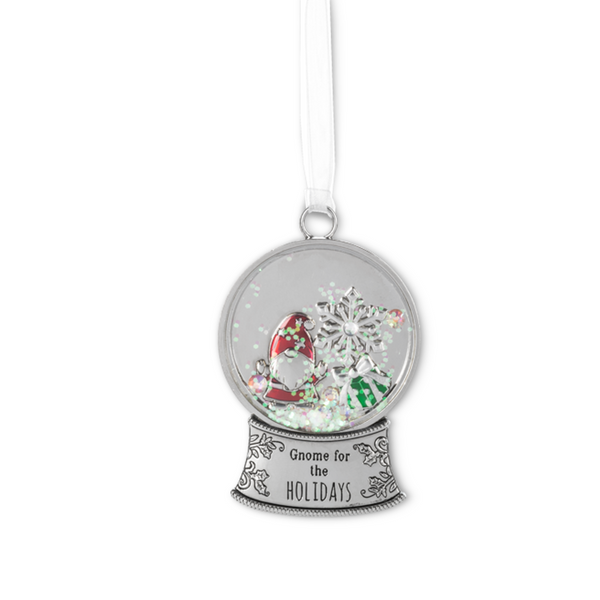 Ganz Snowglobe Ornament, Gnome For The Holidays (EX30564)