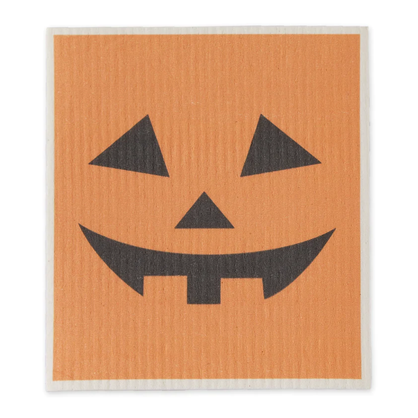 Design Imports Swedish Dishcloth, Jack-o-Lantern (755526A)