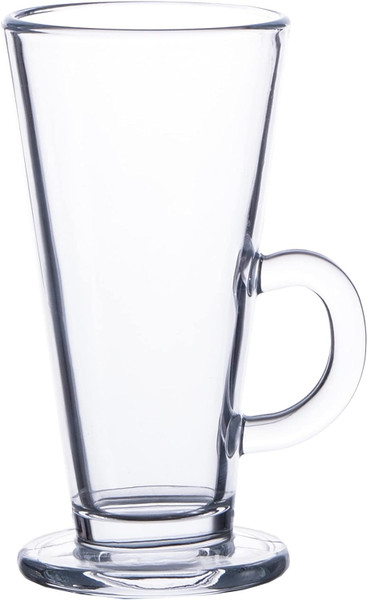 Irish Coffee Tall Glass, Latte Glass or Hot Chocolate Glass with Handle