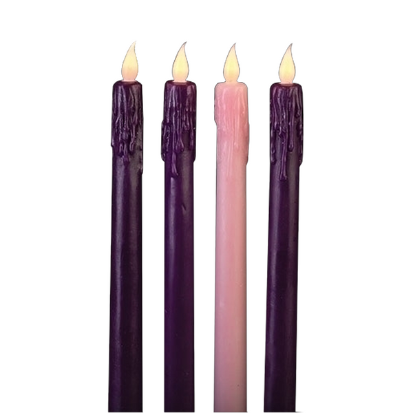 Roman LED Advent Taper Candles, Set of 4 (35889)