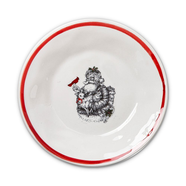 TAG Appetizer Plate, Farmhouse - Santa & Lamb (G17076B)