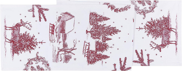 Now Designs W13 x L72in, Winter Toile Table Runner (NTR1292D)