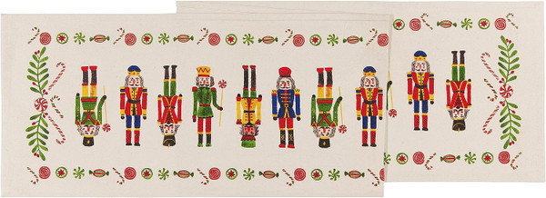 Now Designs W13 x L72in, Nutcracker Table Runner (NTR1033D)