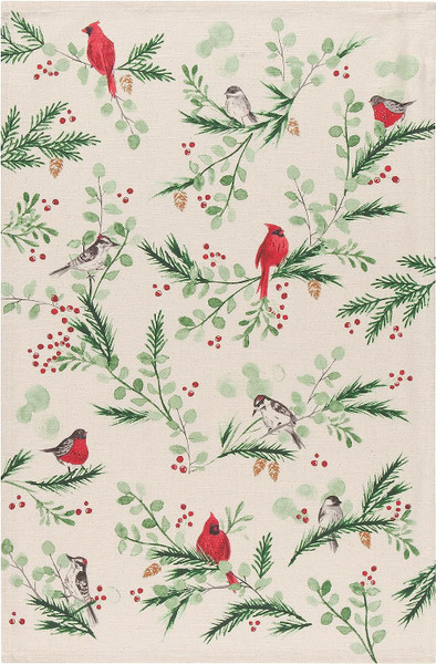 Now Designs Cotton Dishtowel, Forest Birds (2177307)
