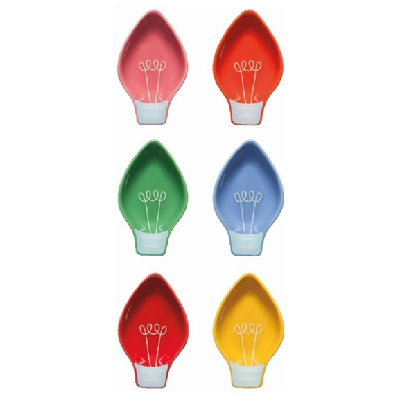 Now Designs Pinch Bowls, Spirits Bright Shaped - Set of 6 (JSV1416D)