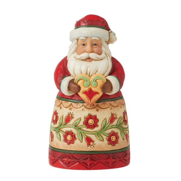 Enesco Jim Shore, Heartwood Creek - Mini Santa Holding Heart (6012959)