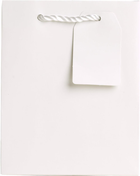 Jillson & Roberts Gift Bag, White Matte - Small (ST924)