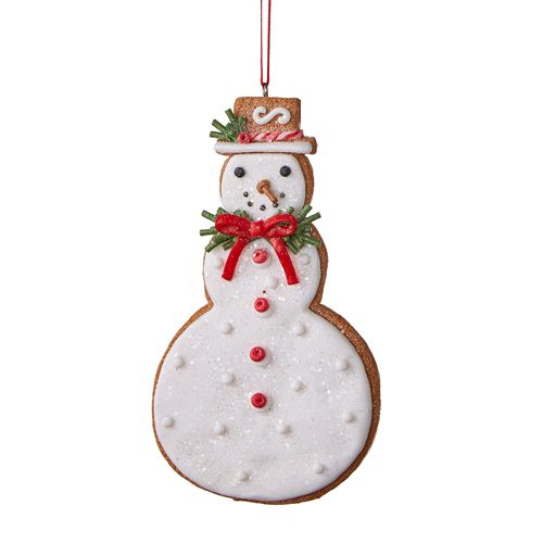Raz Imports Cookie Ornament, Snowman (4116521B) 