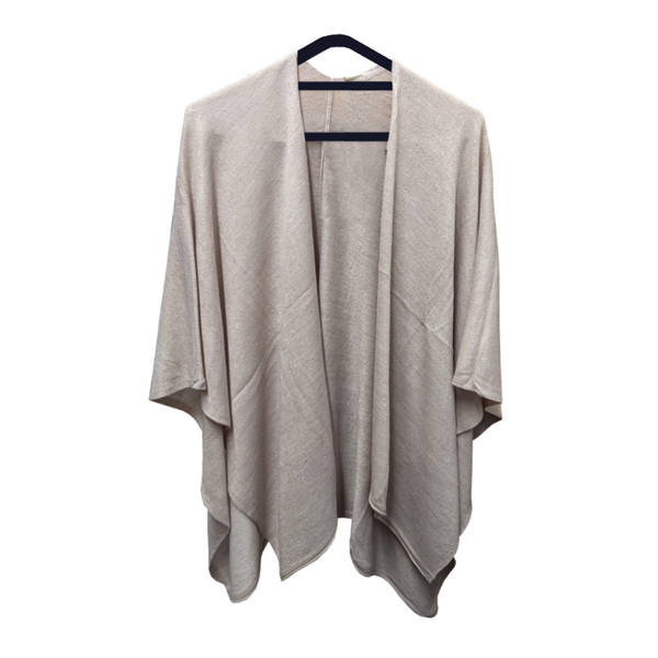 Ganz Natural Cardi Wrap, Heathered Oatmeal (FBRDCRD100A)