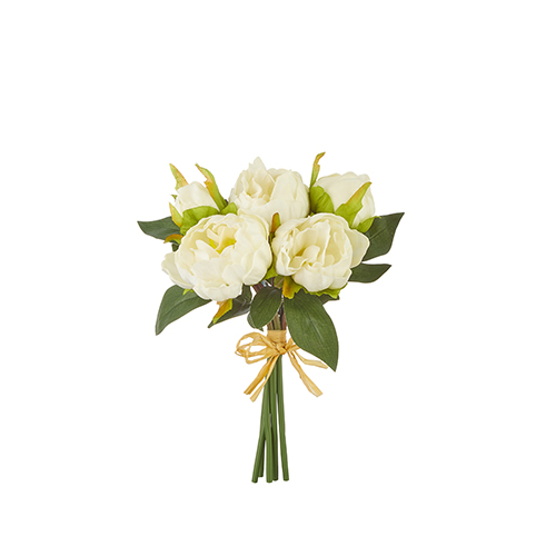 Raz Imports, 10.5" Real Touch Peony - Cream (XF3702116B)