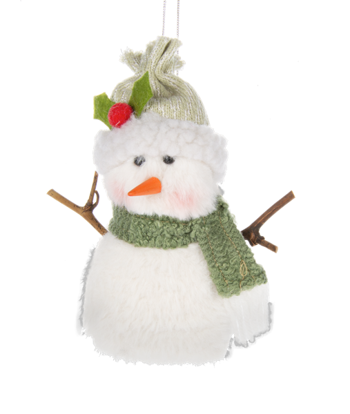 Ganz Ornament, Woodland Snowman - Beanie (EX21273B)